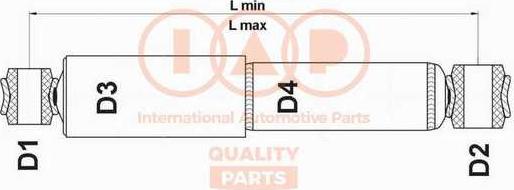 IAP QUALITY PARTS 504-02013 - Амортизатор unicars.by