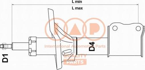 IAP QUALITY PARTS 504-07043 - Амортизатор unicars.by