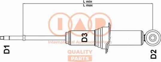 IAP QUALITY PARTS 504-21084 - Амортизатор unicars.by