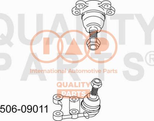 IAP QUALITY PARTS 506-09011 - Шаровая опора, несущий / направляющий шарнир unicars.by