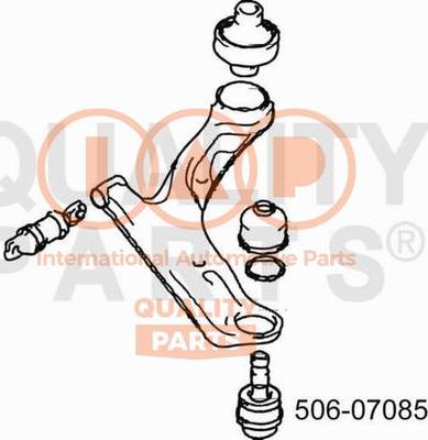 IAP QUALITY PARTS 506-07085 - Шаровая опора, несущий / направляющий шарнир unicars.by