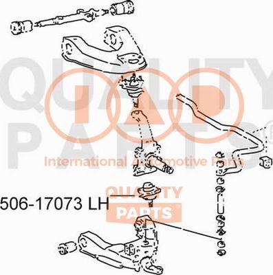 IAP QUALITY PARTS 506-17073 - Шаровая опора, несущий / направляющий шарнир unicars.by