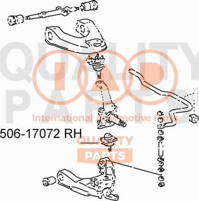 IAP QUALITY PARTS 506-17072 - Шаровая опора, несущий / направляющий шарнир unicars.by