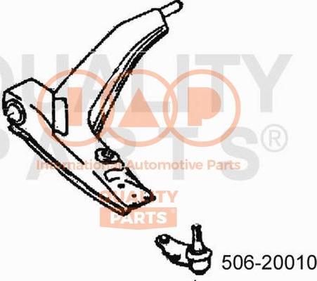 IAP QUALITY PARTS 506-20010 - Шаровая опора, несущий / направляющий шарнир unicars.by