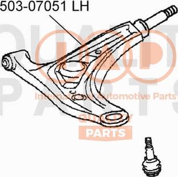 IAP QUALITY PARTS 503-07051 - Рычаг подвески колеса unicars.by