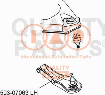 IAP QUALITY PARTS 503-07063 - Рычаг подвески колеса unicars.by