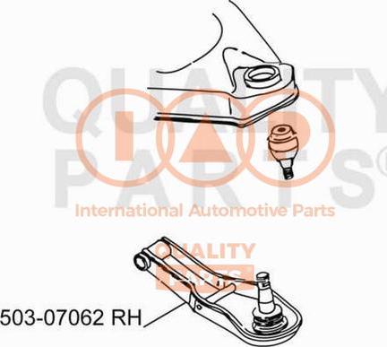 IAP QUALITY PARTS 503-07062 - Рычаг подвески колеса unicars.by