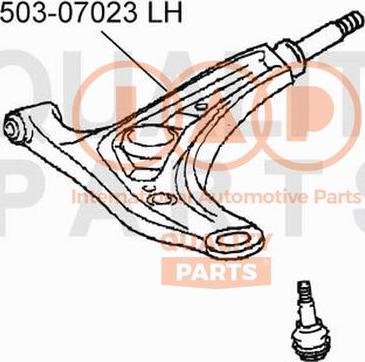 IAP QUALITY PARTS 503-07023 - Рычаг подвески колеса unicars.by