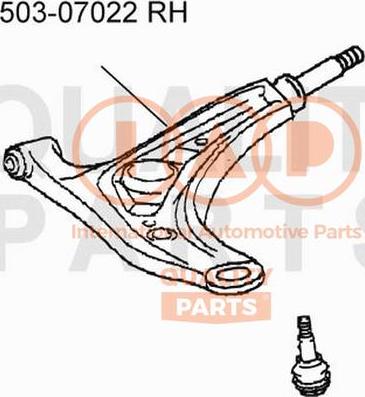 IAP QUALITY PARTS 503-07022 - Рычаг подвески колеса unicars.by