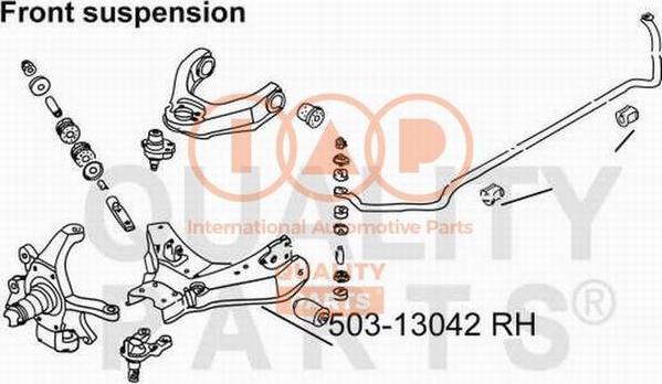 IAP QUALITY PARTS 503-13042 - Рычаг подвески колеса unicars.by