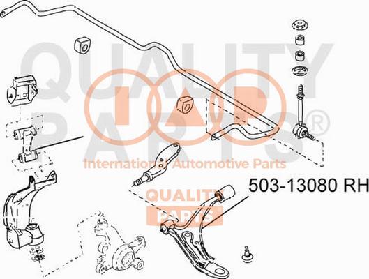 IAP QUALITY PARTS 503-13080 - Рычаг подвески колеса unicars.by