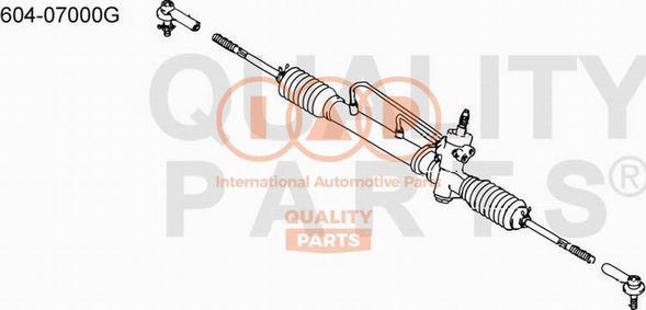 IAP QUALITY PARTS 604-07000G - Наконечник рулевой тяги, шарнир unicars.by