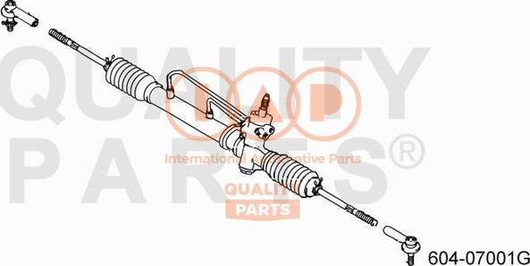 IAP QUALITY PARTS 604-07001G - Наконечник рулевой тяги, шарнир unicars.by