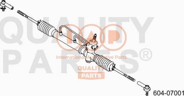 IAP QUALITY PARTS 604-07001 - Наконечник рулевой тяги, шарнир unicars.by