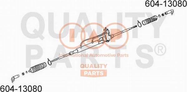 IAP QUALITY PARTS 604-13080 - Наконечник рулевой тяги, шарнир unicars.by