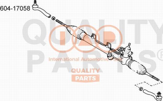 IAP QUALITY PARTS 604-17058 - Наконечник рулевой тяги, шарнир unicars.by