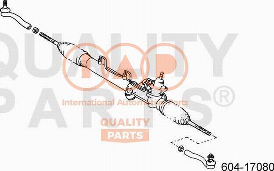 IAP QUALITY PARTS 604-17080 - Наконечник рулевой тяги, шарнир unicars.by