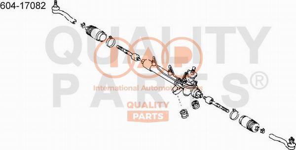 IAP QUALITY PARTS 604-17082 - Наконечник рулевой тяги, шарнир unicars.by