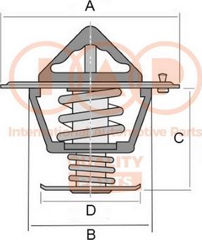 IAP QUALITY PARTS 155-03050 - Термостат охлаждающей жидкости / корпус unicars.by