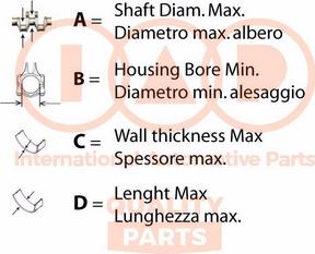 IAP QUALITY PARTS 104-17190G - Комплект шатунных вкладышей unicars.by