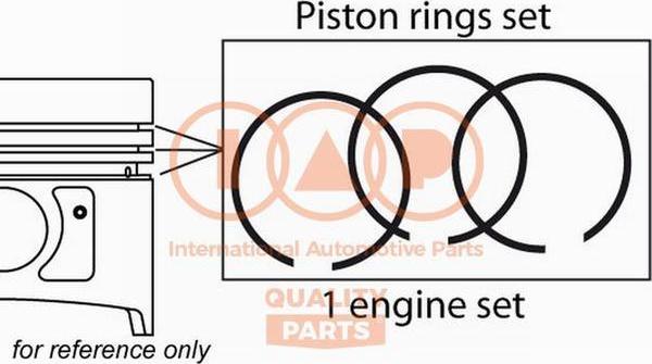 IAP QUALITY PARTS 102-17196 - Комплект поршневых колец unicars.by