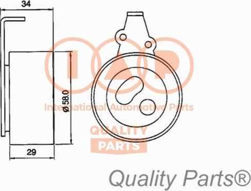 IAP QUALITY PARTS 12716053 - Натяжной ролик, зубчатый ремень ГРМ unicars.by