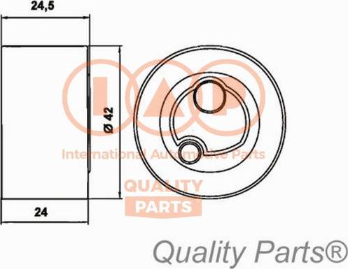 IAP QUALITY PARTS 12716060 - Натяжной ролик, зубчатый ремень ГРМ unicars.by