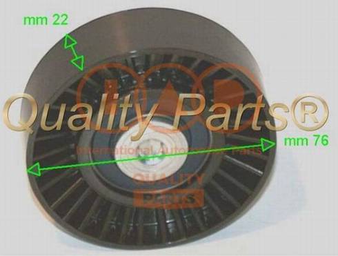 IAP QUALITY PARTS 12721155G - Ролик, поликлиновый ремень unicars.by