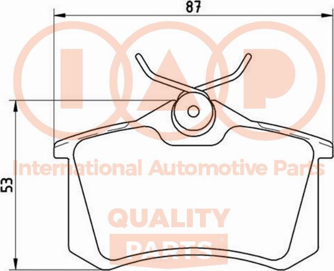 IAP QUALITY PARTS 704-50043 - Тормозные колодки, дисковые, комплект unicars.by