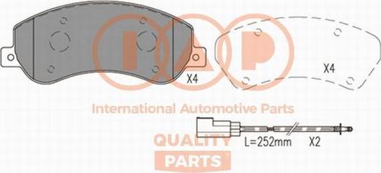 IAP QUALITY PARTS 704-50010X - Тормозные колодки, дисковые, комплект unicars.by