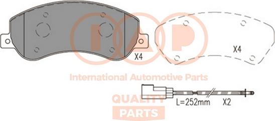 IAP QUALITY PARTS 704-50010 - Тормозные колодки, дисковые, комплект unicars.by