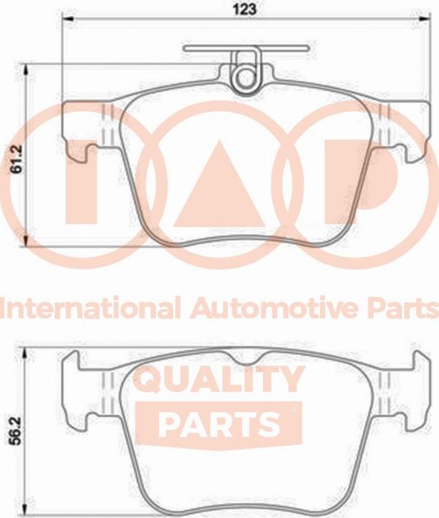 IAP QUALITY PARTS 704-50031P - Тормозные колодки, дисковые, комплект unicars.by