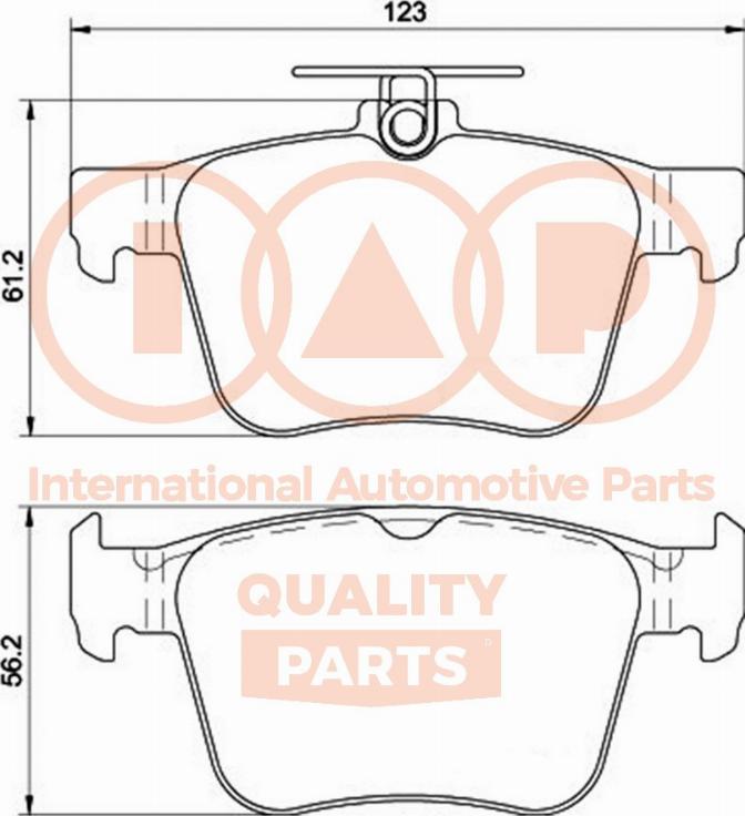 IAP QUALITY PARTS 704-50031 - Тормозные колодки, дисковые, комплект unicars.by