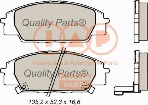 IAP QUALITY PARTS 704-06023 - Тормозные колодки, дисковые, комплект unicars.by