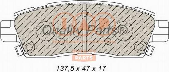 IAP QUALITY PARTS 704-01014 - Тормозные колодки, дисковые, комплект unicars.by