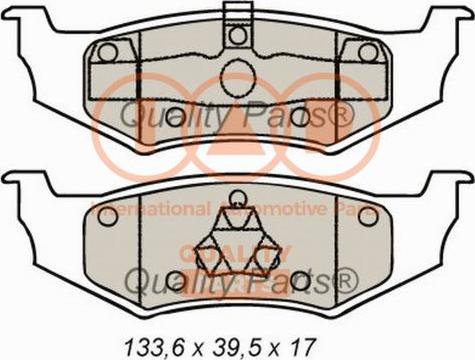 IAP QUALITY PARTS 704-02061 - Тормозные колодки, дисковые, комплект unicars.by