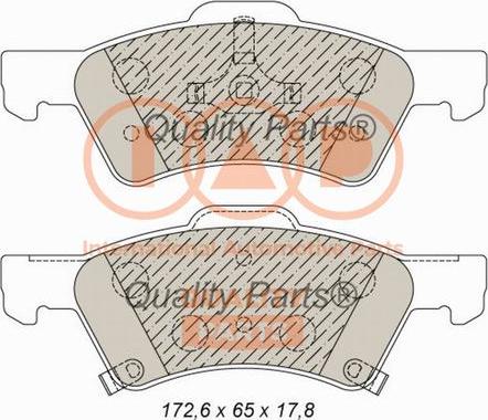 IAP QUALITY PARTS 704-02014 - Тормозные колодки, дисковые, комплект unicars.by