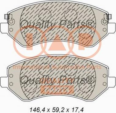 IAP QUALITY PARTS 704-02016X - Тормозные колодки, дисковые, комплект unicars.by