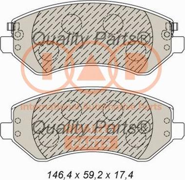 IAP QUALITY PARTS 704-02016 - Тормозные колодки, дисковые, комплект unicars.by