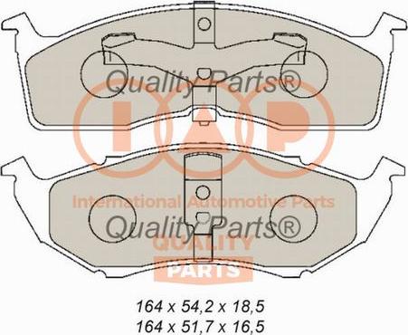 IAP QUALITY PARTS 704-02012 - Тормозные колодки, дисковые, комплект unicars.by