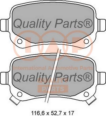 IAP QUALITY PARTS 704-02022 - Тормозные колодки, дисковые, комплект unicars.by