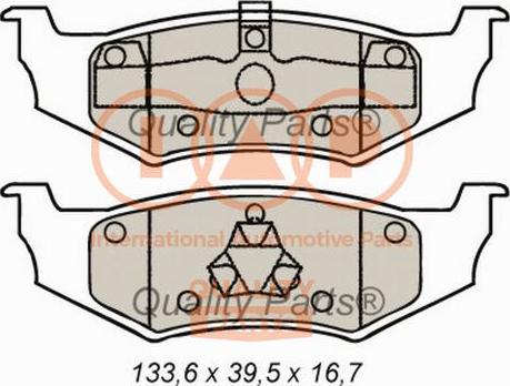 IAP QUALITY PARTS 704-02071 - Тормозные колодки, дисковые, комплект unicars.by