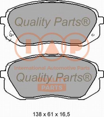 IAP QUALITY PARTS 704-07002 - Тормозные колодки, дисковые, комплект unicars.by