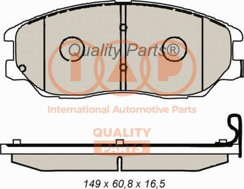 IAP QUALITY PARTS 704-07084 - Тормозные колодки, дисковые, комплект unicars.by