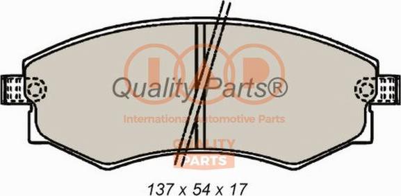 IAP QUALITY PARTS 704-07033G - Тормозные колодки, дисковые, комплект unicars.by