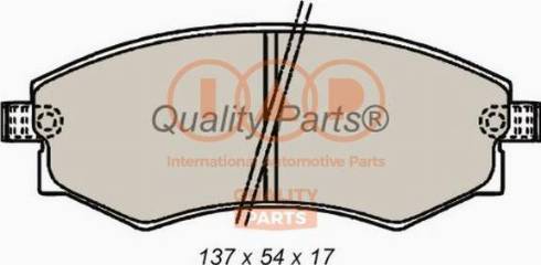 IAP QUALITY PARTS 704-07033X - Тормозные колодки, дисковые, комплект unicars.by