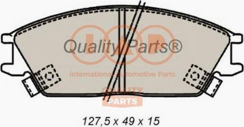 IAP QUALITY PARTS 704-07070X - Тормозные колодки, дисковые, комплект unicars.by