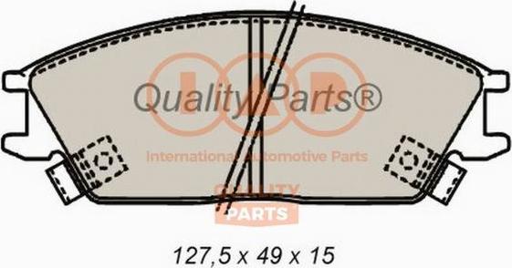 IAP QUALITY PARTS 704-07070 - Тормозные колодки, дисковые, комплект unicars.by