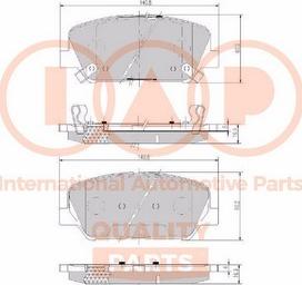 IAP QUALITY PARTS 704-07102X - Тормозные колодки, дисковые, комплект unicars.by