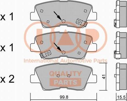 IAP QUALITY PARTS 704-07120P - Тормозные колодки, дисковые, комплект unicars.by